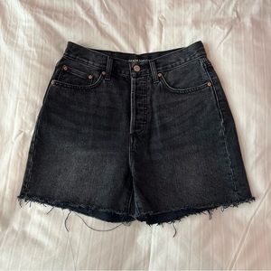 aritzia denim forum cut off jean shorts